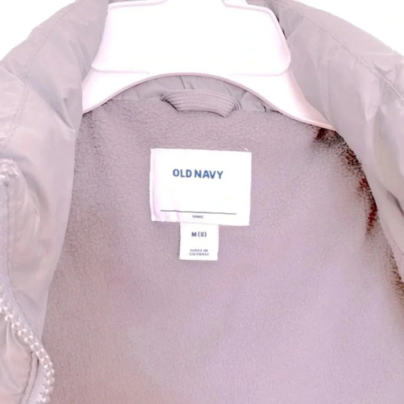 Old Navy Kid’s Dark Gray Quilted Puffer Vest Kids Medium - Picture 5 of 6